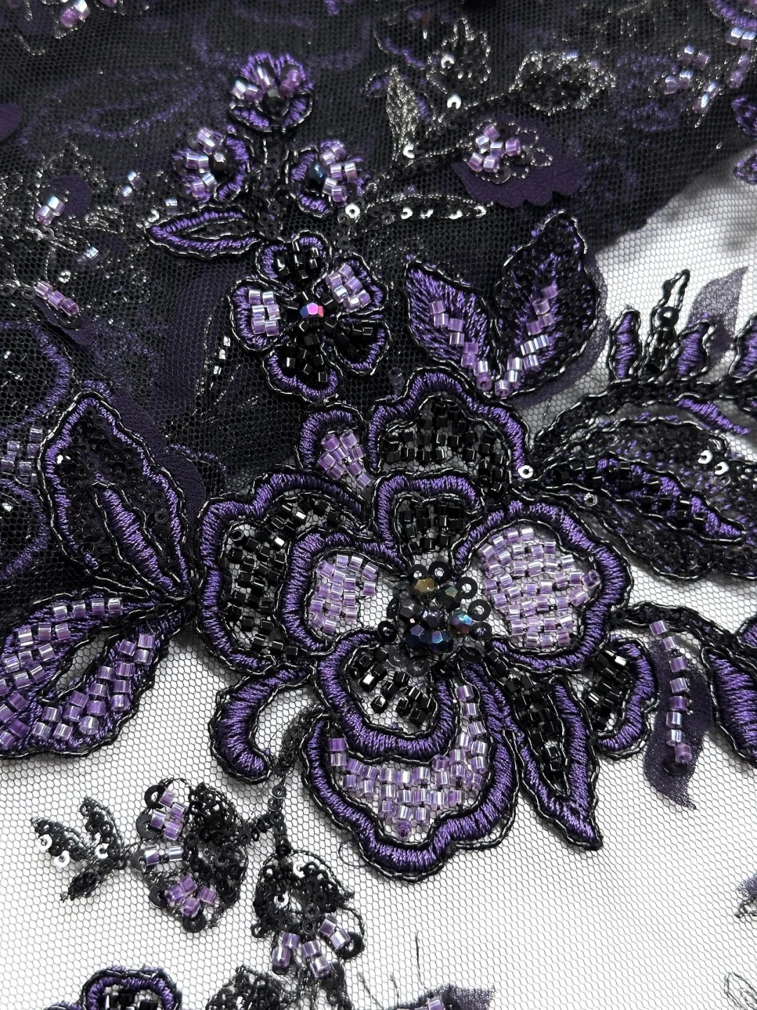 

2026Luxurious Delicate Soft Mesh Beaded Lace Fabric with Stones Elegant High-Quality Tube Lace for WeddingEvening Dress U_GE2596