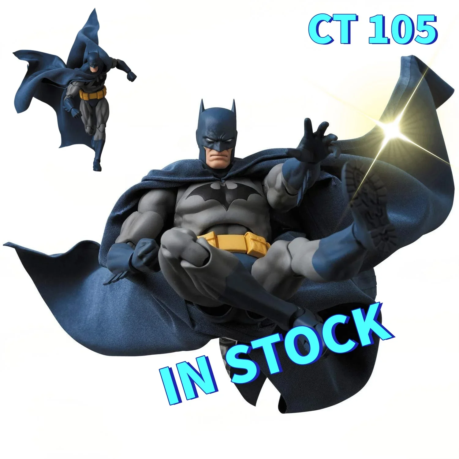 

Hot Selling In Stock New CT Toys 105 Medicom MAFEX Batman Edition Silent Blue Remastered Mobile Doll Action Figure Model Toy