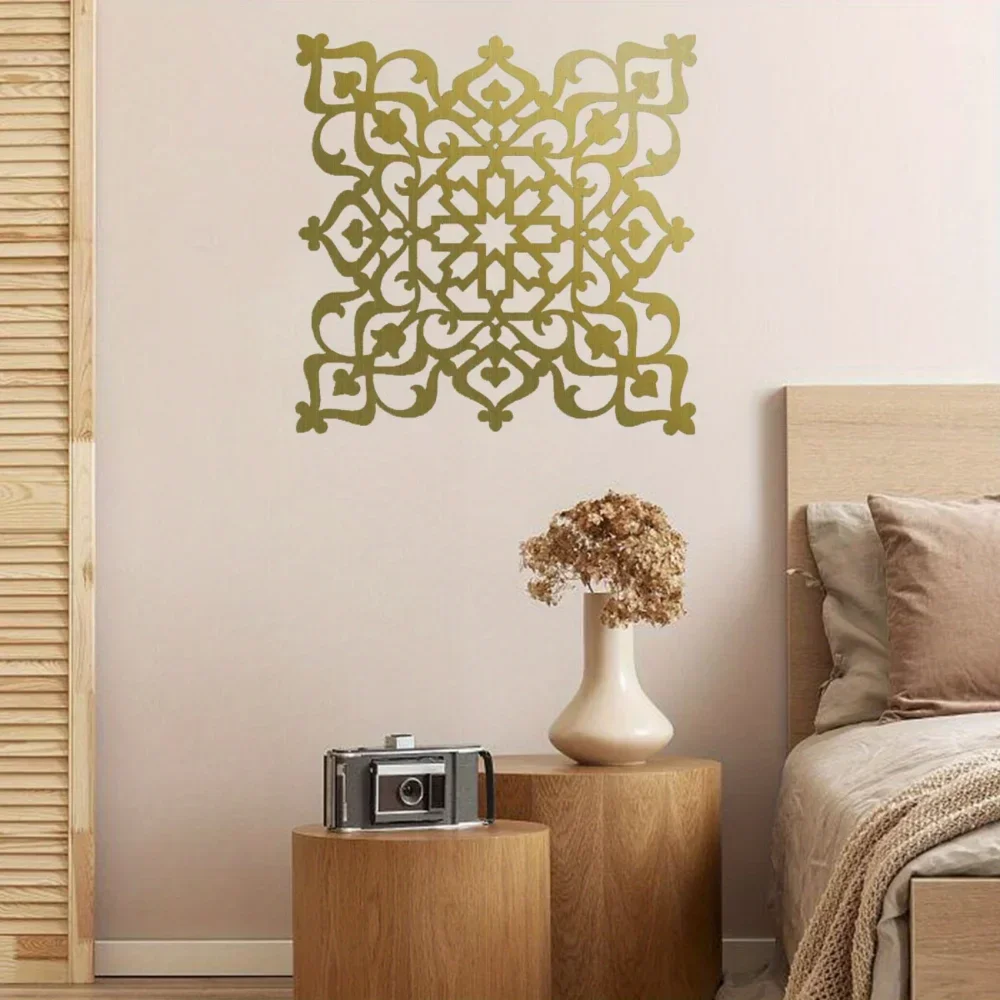 CIFBUY Iron Wall Art Moroccan Arabesque Metal Sculpture Islamic Hanging Decor For Living Room Home Decoration Wall Ornament