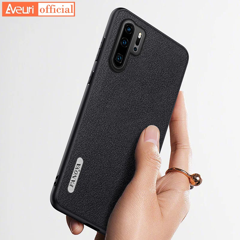 Luxury Leather Case For Huawei P20 P30 P40 Pro Plus Cover Matte Silicone Protection Phone Case For Huawei P60 Art P50 Pro Coque