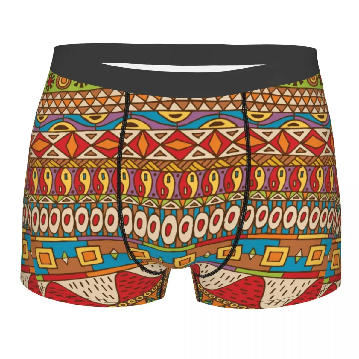 African Pattern Men Underwear Boxer Shorts Panties Novelty Breathable Underpants for Homme