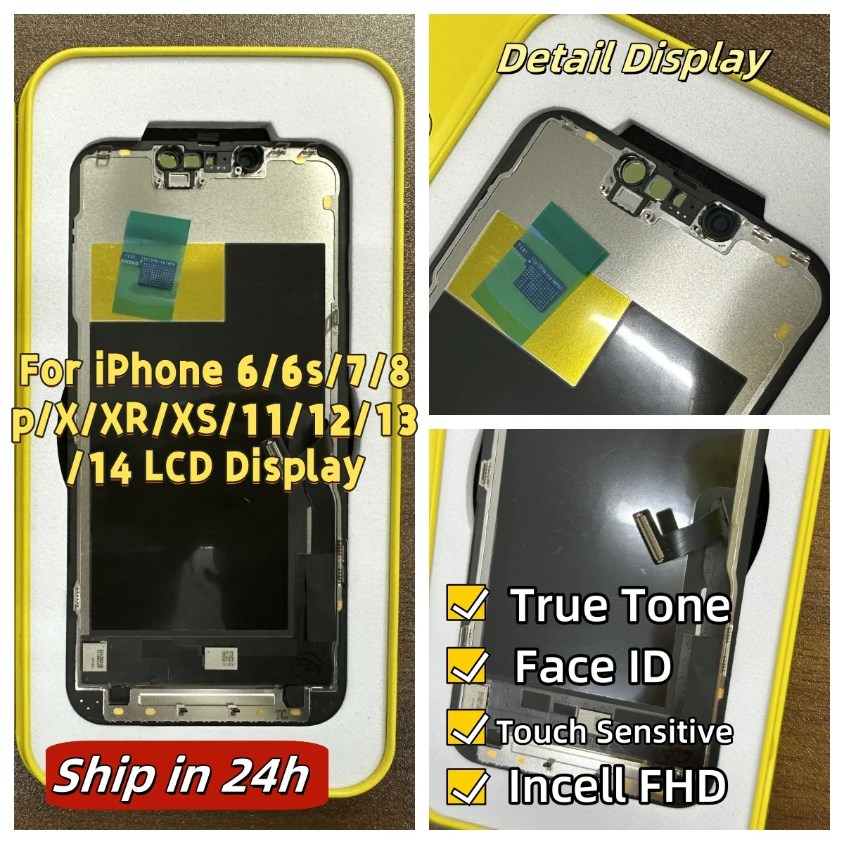 

Класс A +++ для iPhone 6 6S 7 8 Plus X XR XS MAX 11, ЖК-дисплей, дигитайзер сенсорного экрана 3D в сборе для iPhone 12 13 PRO Дисплей