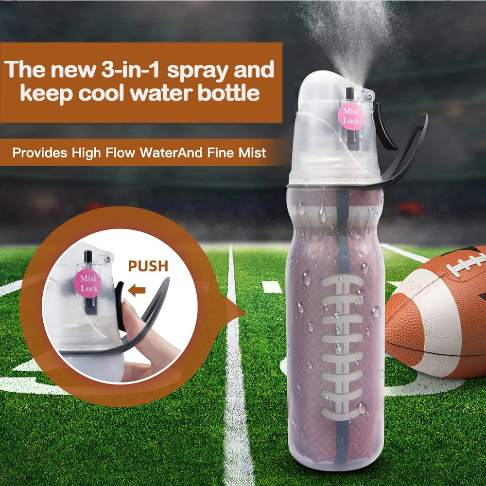 Water Bottle for Sports Outdoor Sport Fitness Water Cup 590ml Spray Gym Bottle BPA Free Keep Cold Thermos Drinkware