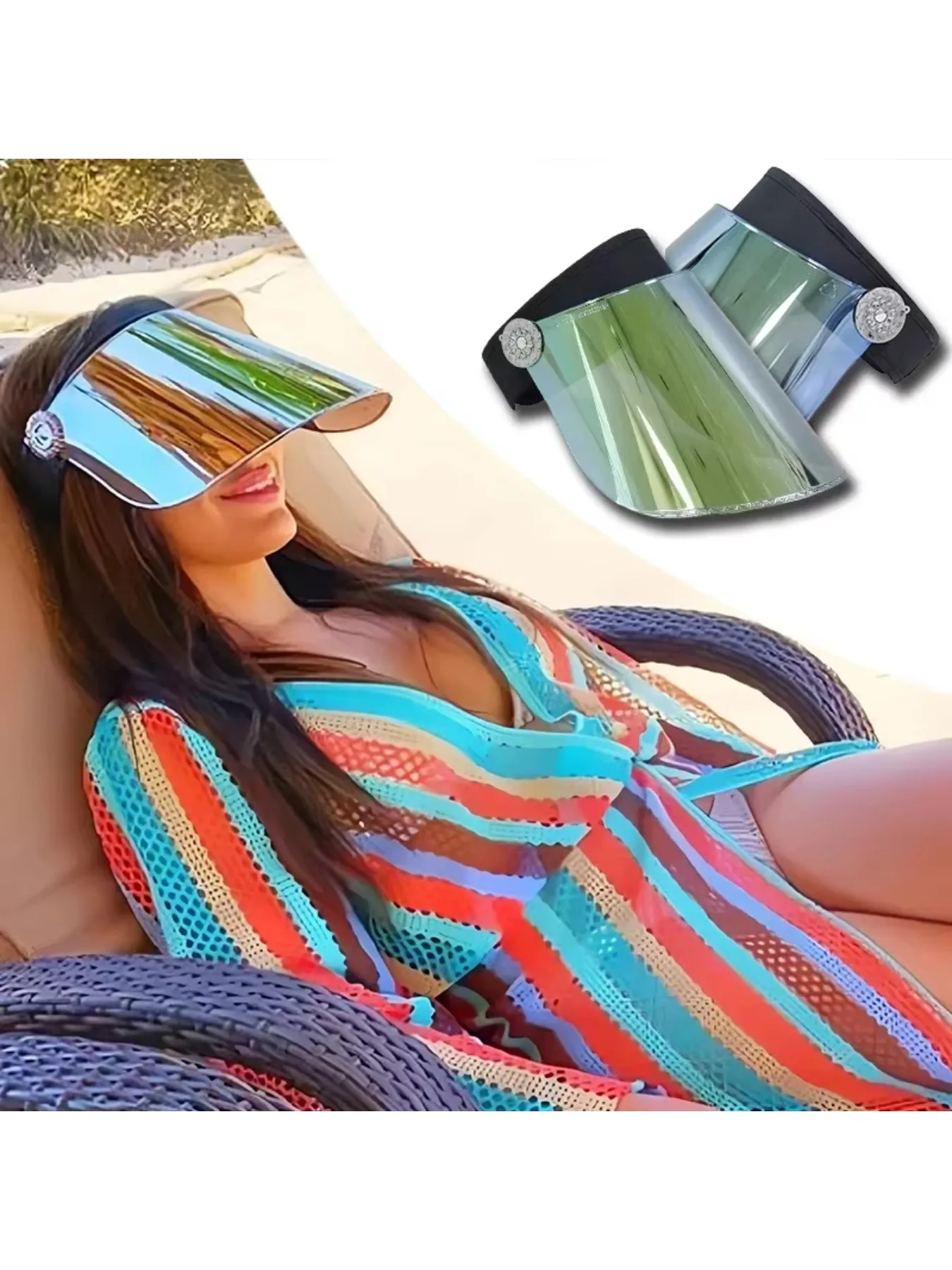 

2025 Summer Women's Sun Protection Beach Hat Anti-UV Windproof Dustproof Full Face Cover Outdoor Sports Fishing Driving Sun Hat