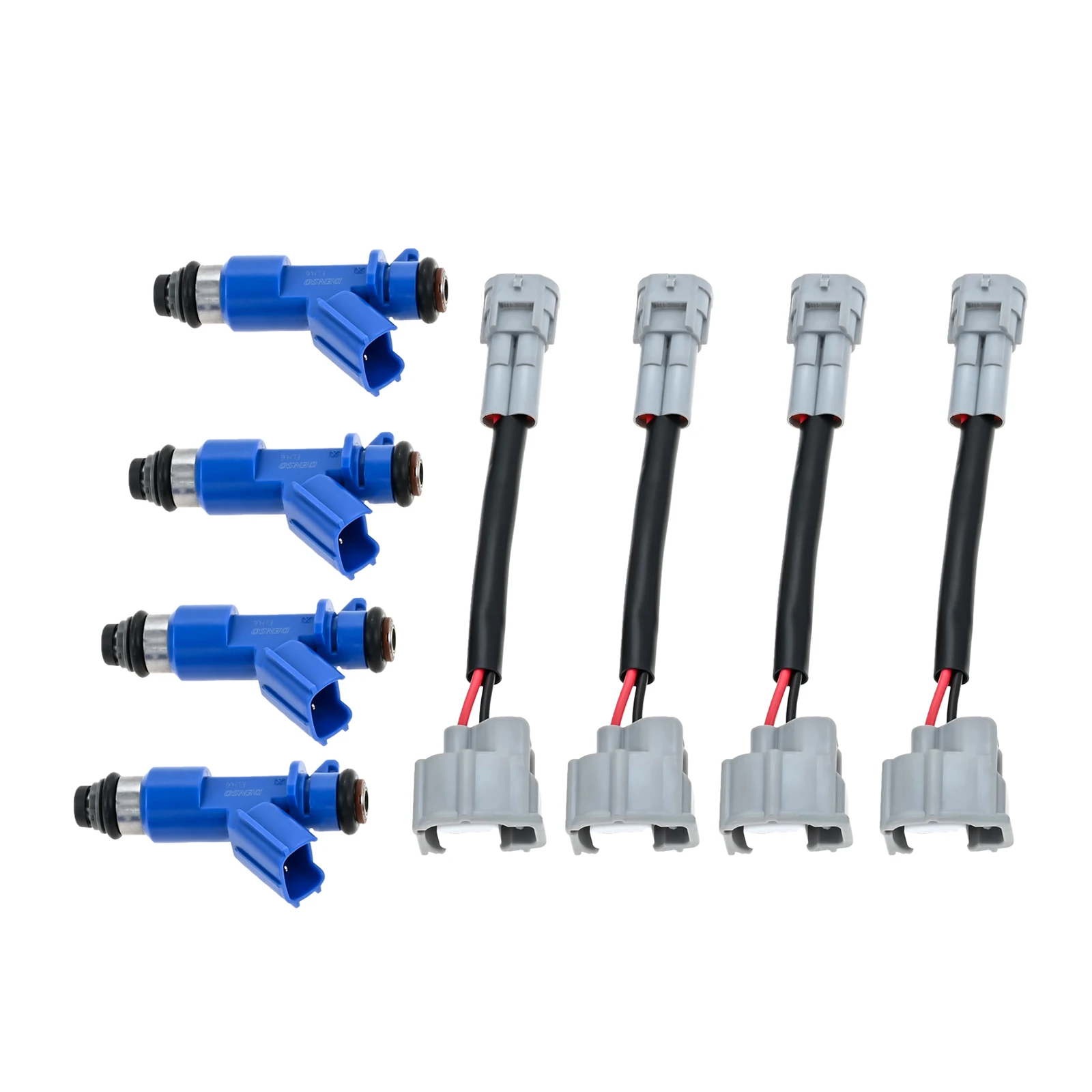 

4Sets Car Fuel Injectors With Wiring harness 16450-RWC-A01 EWLKJ00429 Fit For Acura RDX Applications 2002-2006 Acura RSX 2.0L