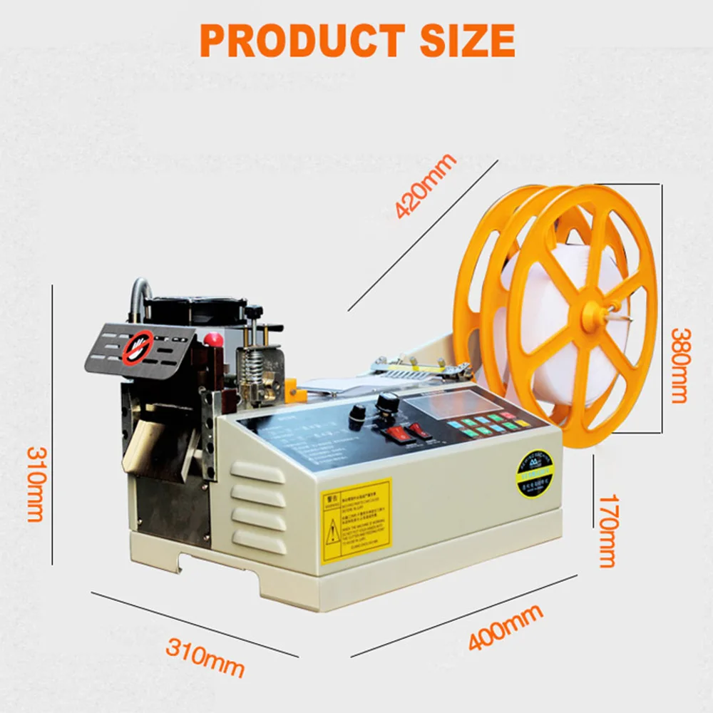 110V/220V Elastic Tape Cutting Machine Automatic Tape Cutting Machine By Computer Hot and Cold Cutting Machine 988T 400W