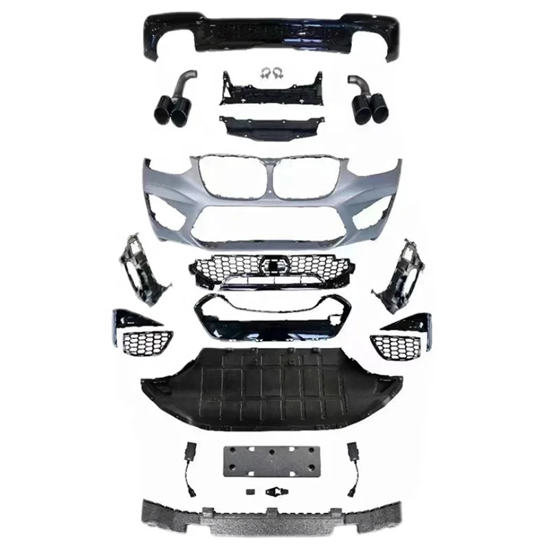 Genuine Car Accessories Body Kits For X3 G01 Upgrade X3M Front Rear  Bumper With Grille Exhaust Pipe