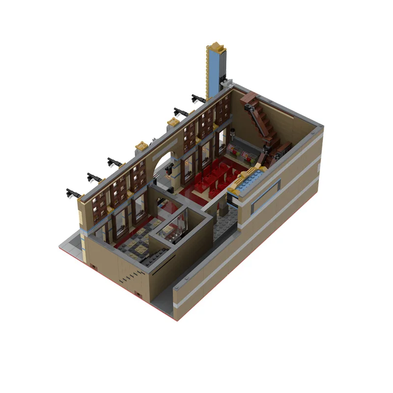 2404 pièces Blocs de construction modulaires personnalisables MOC DIY, Modèle Gare Grand Palais de la série City Street 10232, Jouet pour garçon, Cadeau d'anniversaire