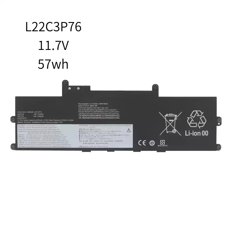 

L22C3P76 L22M3P77 L22D3P78 11.7V 57Wh Laptop Battery for Lenovo Thinkpad X1 Carbon AI 2024