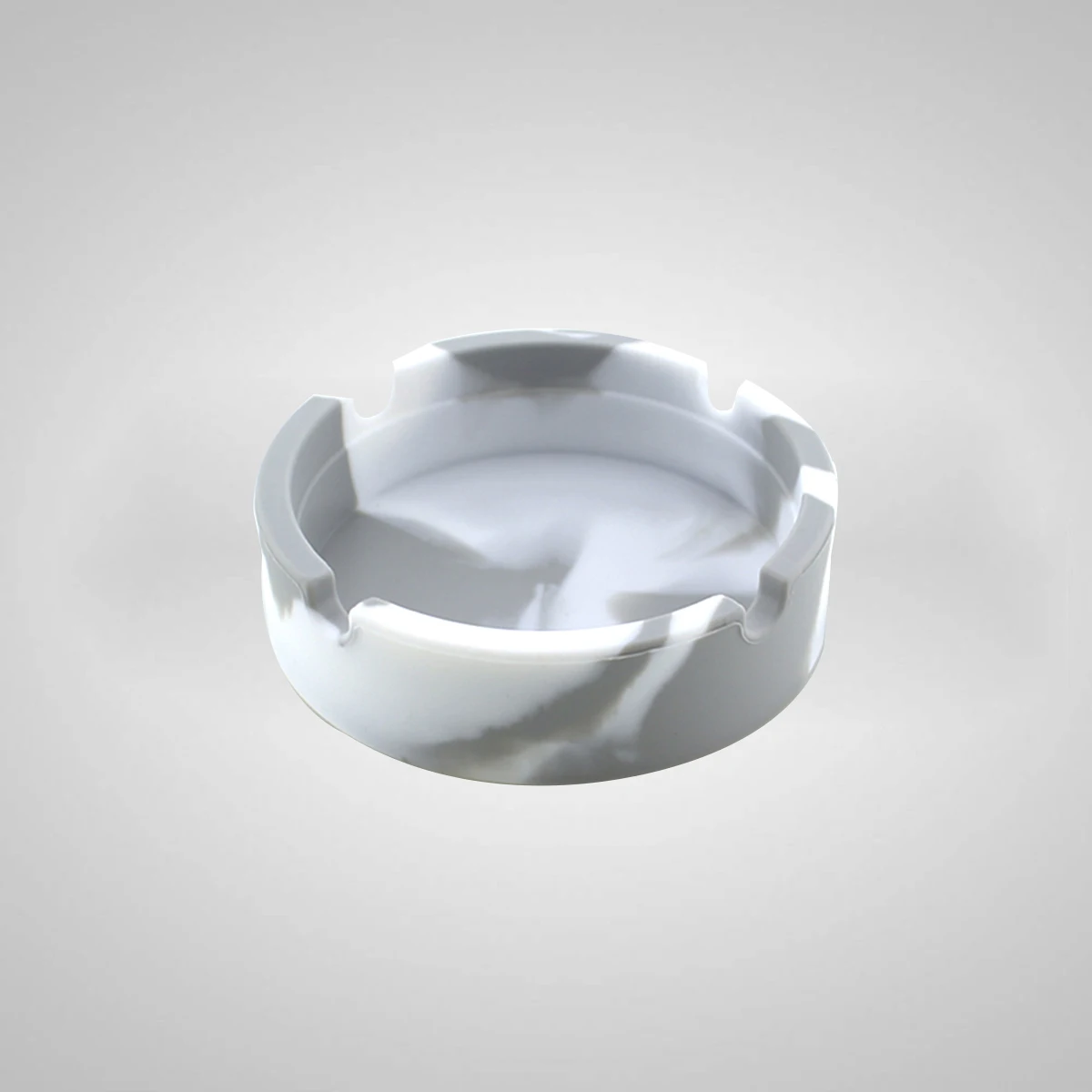 

Silicone Ashtray Round Camouflage Heat Resistant Holder Friendly Non Toxic Lightweight Cigarette Slots
