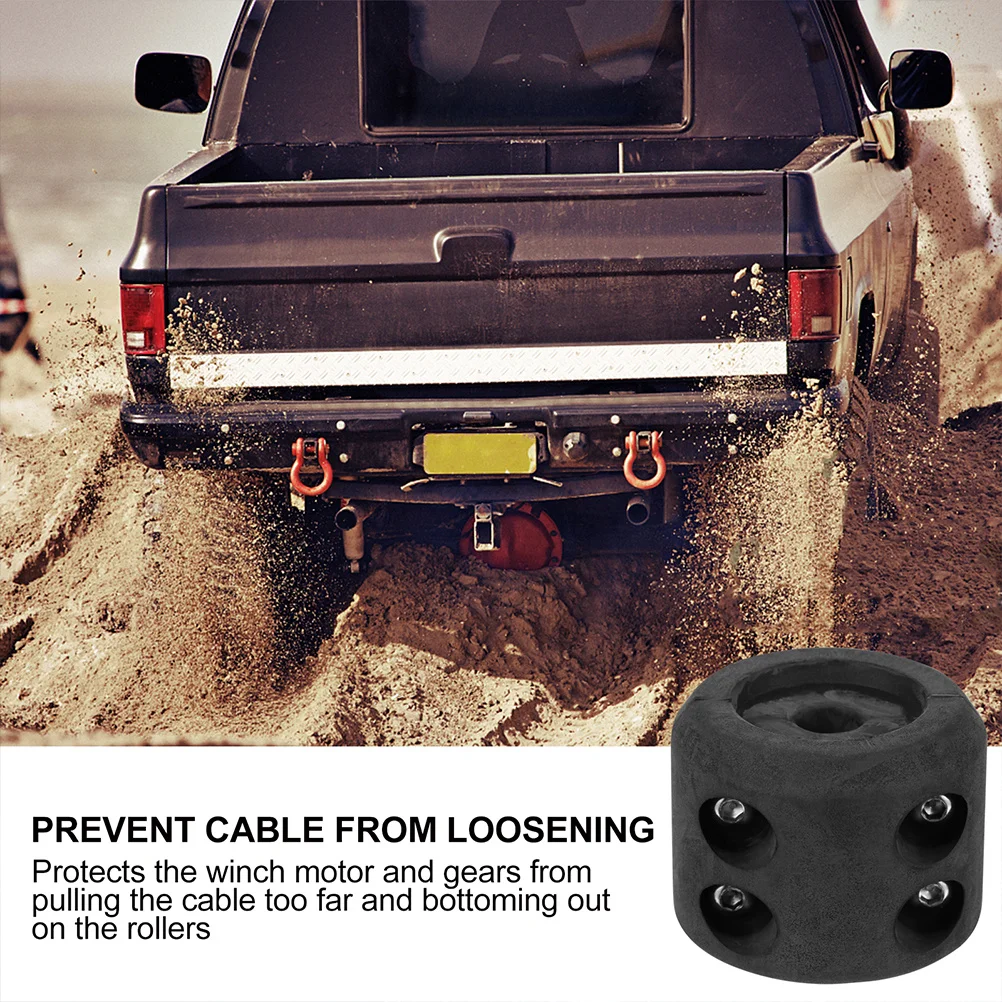

2pcs Stopper For Atv Utv Cable Line Protector Compatible Winch Cable Stopper With Steel Synthetic Rope Winch Threader