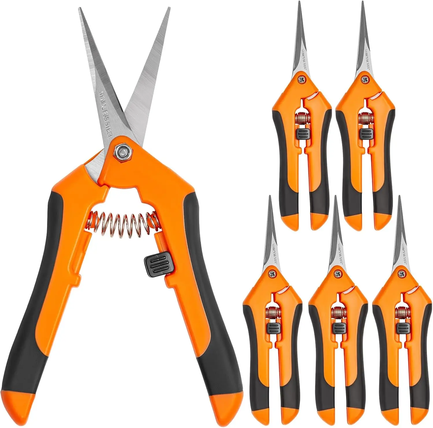 

Набор из 6 прецизионных секаторов с лезвиями из нержавеющей стали для садоводства и обрезки растений