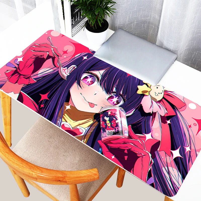 Hot Mouse Pad O-oshi no Ko Esports Cute Anime Keyboard Mat Computer Acessories Gaming Non Slip Desk
