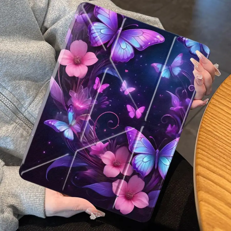 

Holder Cover Tablet Case For iPad Pro 11th 10th 9th 8th 7th 12.9inch Pro 2025 Air 4 5 M3 M2 1 2 M4 11inch Mini 6 7 Colored