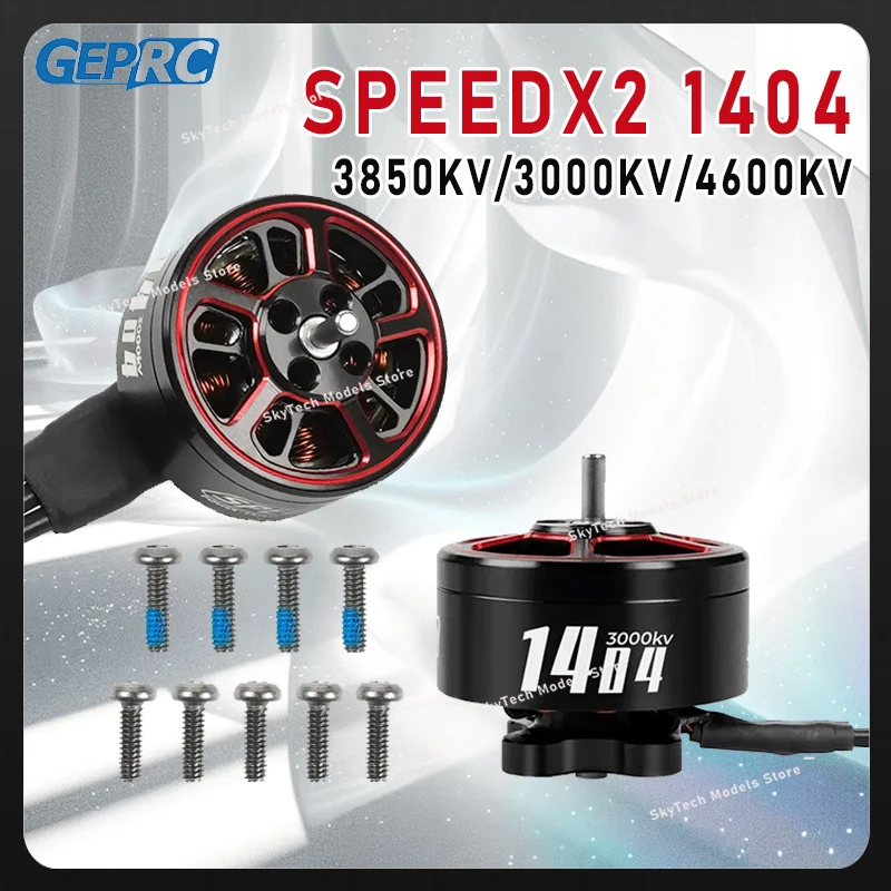 

Бесщеточный двигатель GEPRC SPEEDX2 1404 — 3000 кВ/3850 кВ/4600 кВ, для 2-4-дюймовых систем FPV