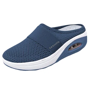 جديد المرأة قسط إسفين النعال خمر النعال غير قابلة للانزلاق منصة المرأة الرجعية أحذية كبيرة الحجم السكري الصنادل العظام أعلى 10 مبيعات شبشب السكري - رقم 4