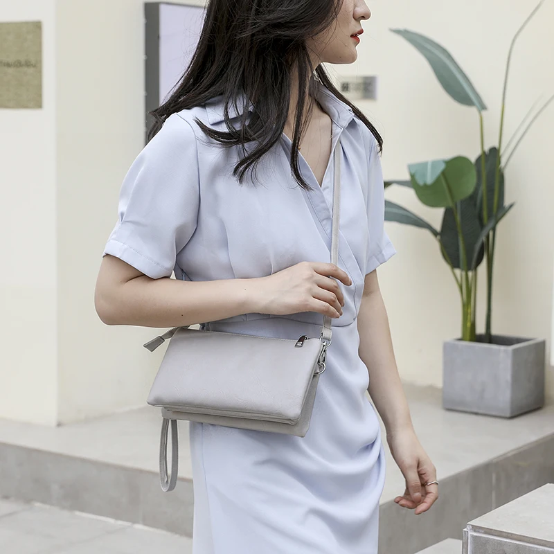 Women's Fashion Handbags Solid Color PU Leather Shoulder Underarm Bag High Quality Ladies Flap Bag Purse Small Crossbody Bags