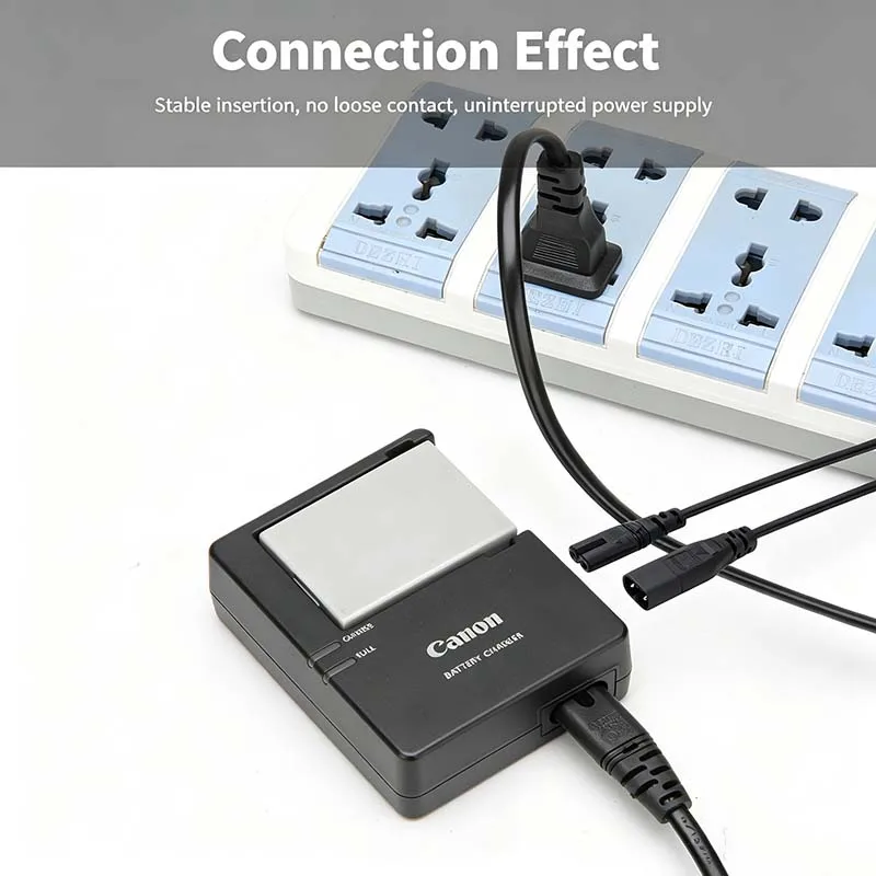 2PCS C7 to C8 AC Power Extension Cord, 2‑Pin Figure 8 Power Cable for LCD TV, Camera, Desk Lamp, Speaker Digital Camera