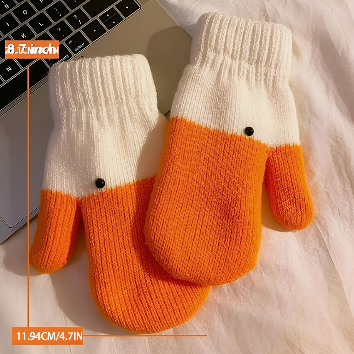 قفازات سخيفة أوزة - قابلة للتمدد ومتينة للمتعة التي لا نهاية لها في متنزه التسلية، قفازات حرارية من القماش الناعم للنساء سميكة للغاية #4