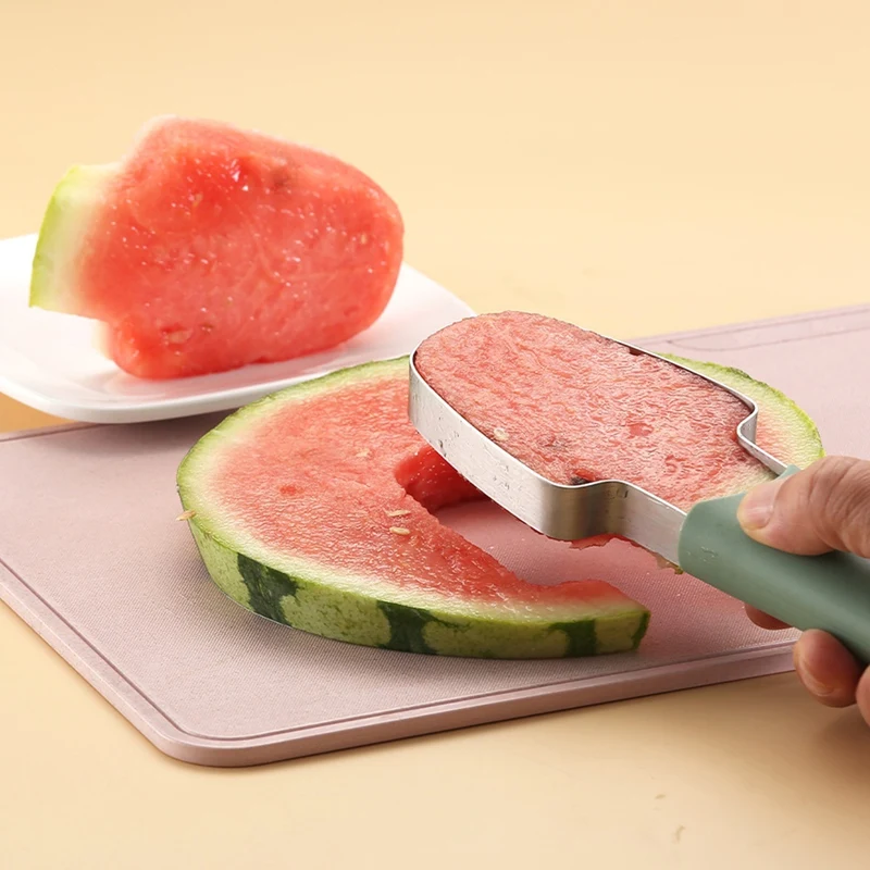 Watermelon Fork Slicer Cutter,Stainless Steel Watermelon Popsicle Cutter Watermelon Cutter Melon Cutter