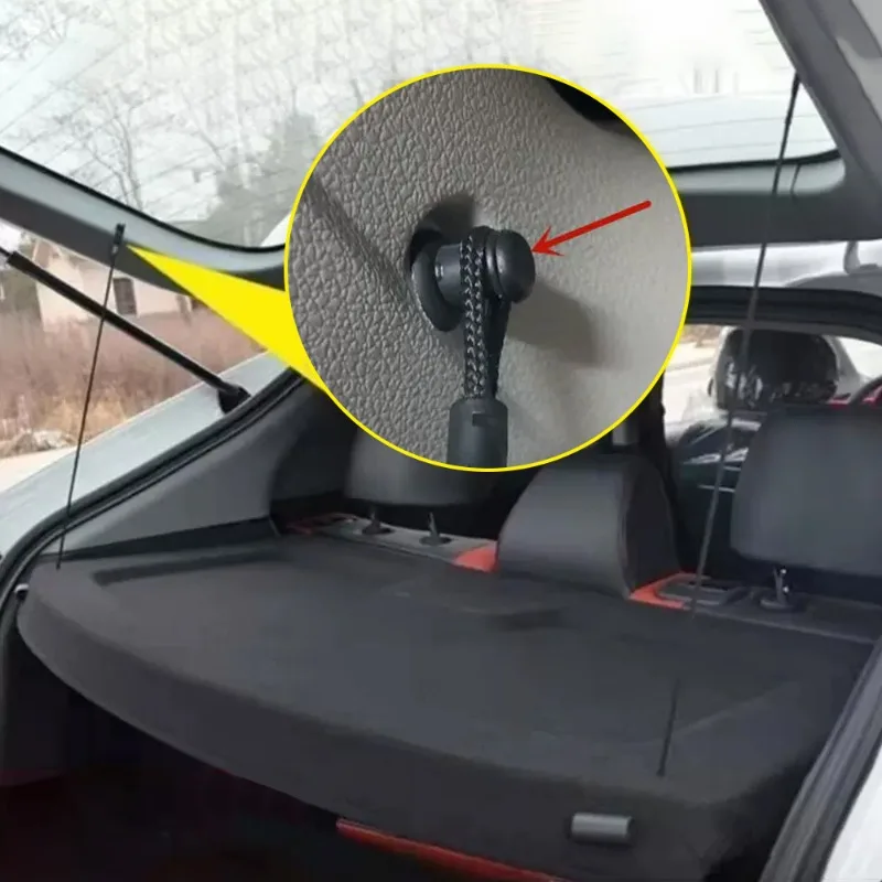 Car Trunk Partition Hanging Rope Automotive Parcel Shelf Trunk Hang Rope Buckle Sling Holding Strap for Volkswagen Audi Golf