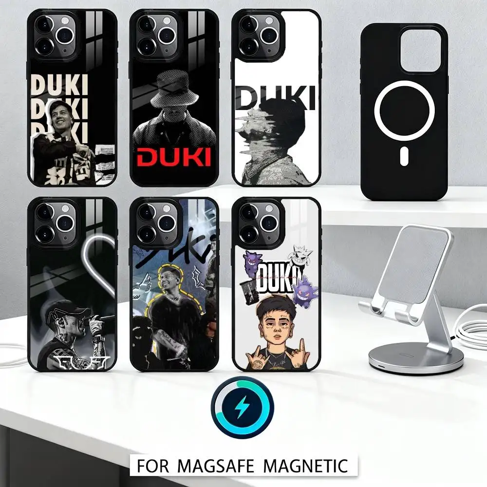 

D-Duki Rapper G-Goteo Phone Case For iPhone17,16,15,14,13,12,Pro,Max,Magnetic For Magsafe Wireless Charging
