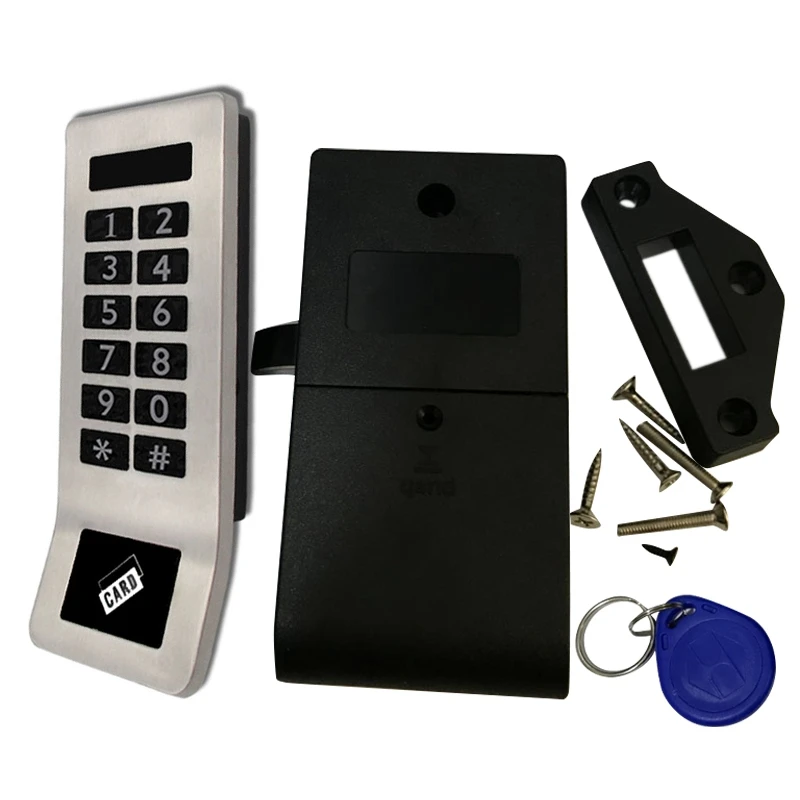 Stainless Steel Panel Digital Electronic RFID & Password Keypad Number Cabinet Door Code Lock with PULLER