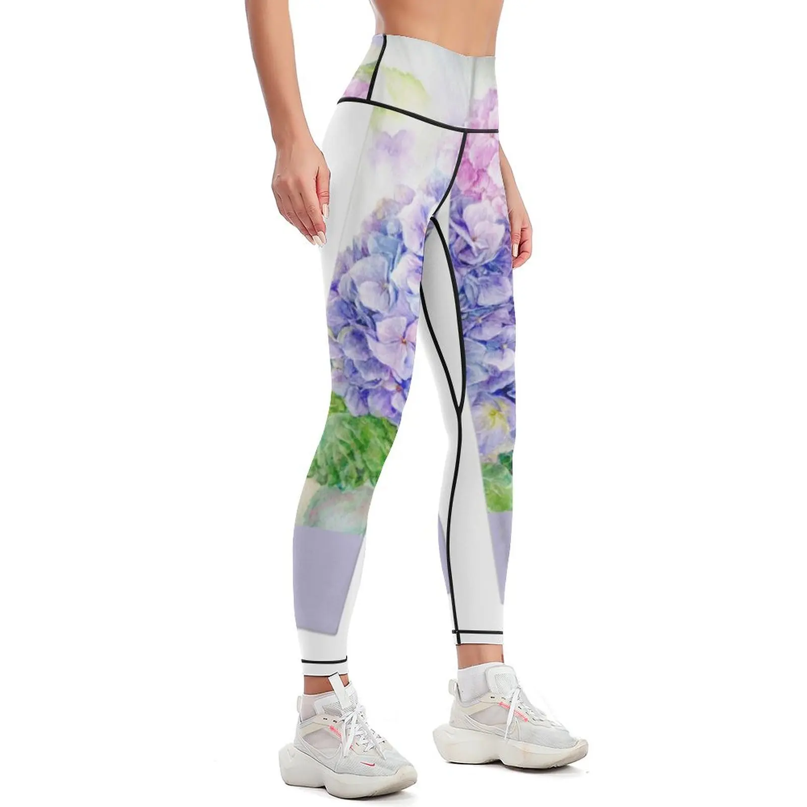 Hydrangea Dream Leggings Training pants sports for Womens Leggings