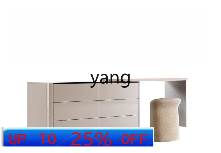 

LMM Italian minimalist six-chest cabinet dresser integrated bedroom modern light luxury makeup table