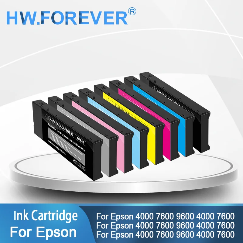 

T5441-T5448 Совместимый картридж с красителем для пигментных чернил для принтеров Epson Stylus Pro 4000 7600 9600 4400 T5442 T5443