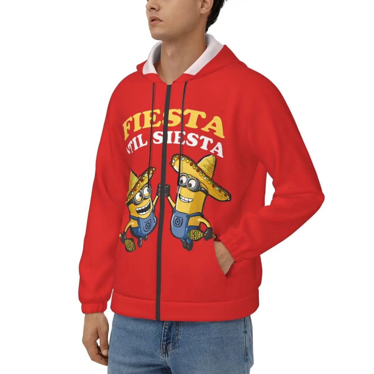 남성용 미니언즈 솜브레로 초상화 후디, 노벨티 상의, 클래식 의류