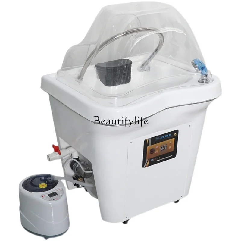 

Shampoo Basin Barber Shop for Hair Salon Water Circulation Traditional Chinese Medicine Fumigation Physiotherapy Basin Head