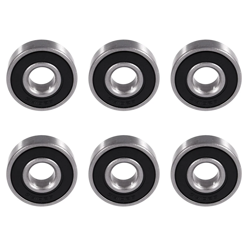 6X 6201RS Shielded Deep Groove Ball Bearing 32Mm X 12Mm X 10Mm