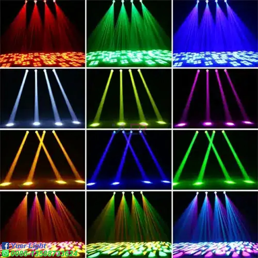 Imagem -06 - Movendo Cabeça Led Stage Luzes Feixe Rgb 3in Abertura Projetor para Disco dj Dance Floor Casamento e Natal 200w Peças Lote