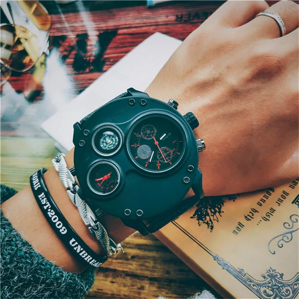 

Новые стильные уличные крутые модные часы с круглым циферблатом большого размера для мужчин, в стиле панк, ценные легкие роскошные повседневные простые красивые модные мужские наручные часы Social Guy