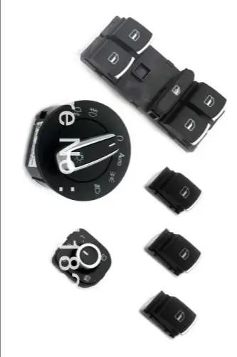 

Chrome Interior Switches Combo Auto Coming Home For VW Golf Jetta MK5