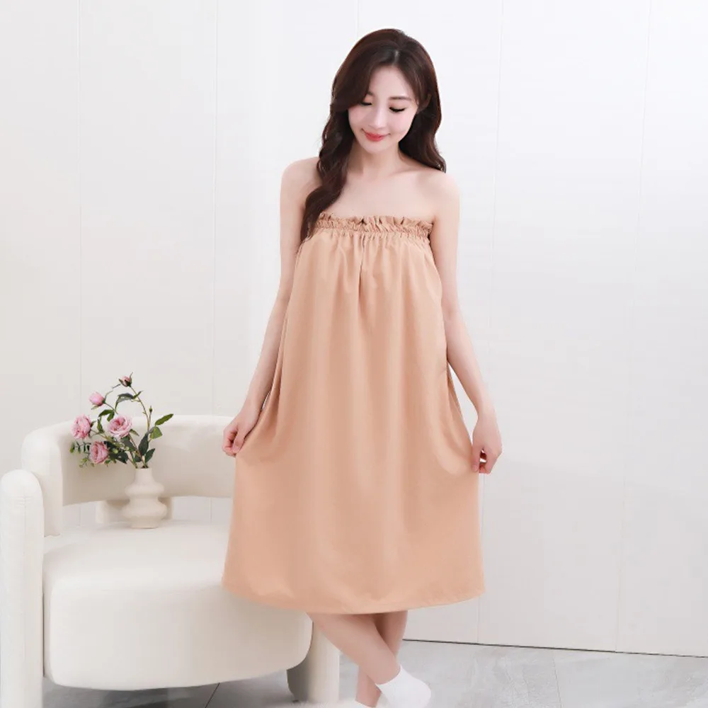 

Soft Women's Bath Towels Fast Drying Wearable Bath Gown Towel Multi-function Oversized Spa Bath Bow Wrap