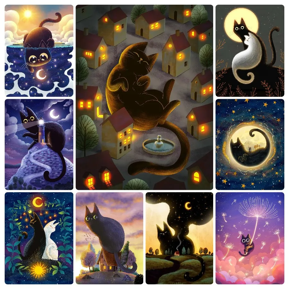 quebra-cabecas-engracados-de-gato-preto-e-ceu-estrelado-jogos-de-quebra-cabeca-diy-quebra-cabecas-divertidos-para-a-familia-brinquedos-educativos-presentes-para-adolescentes-e-adultos