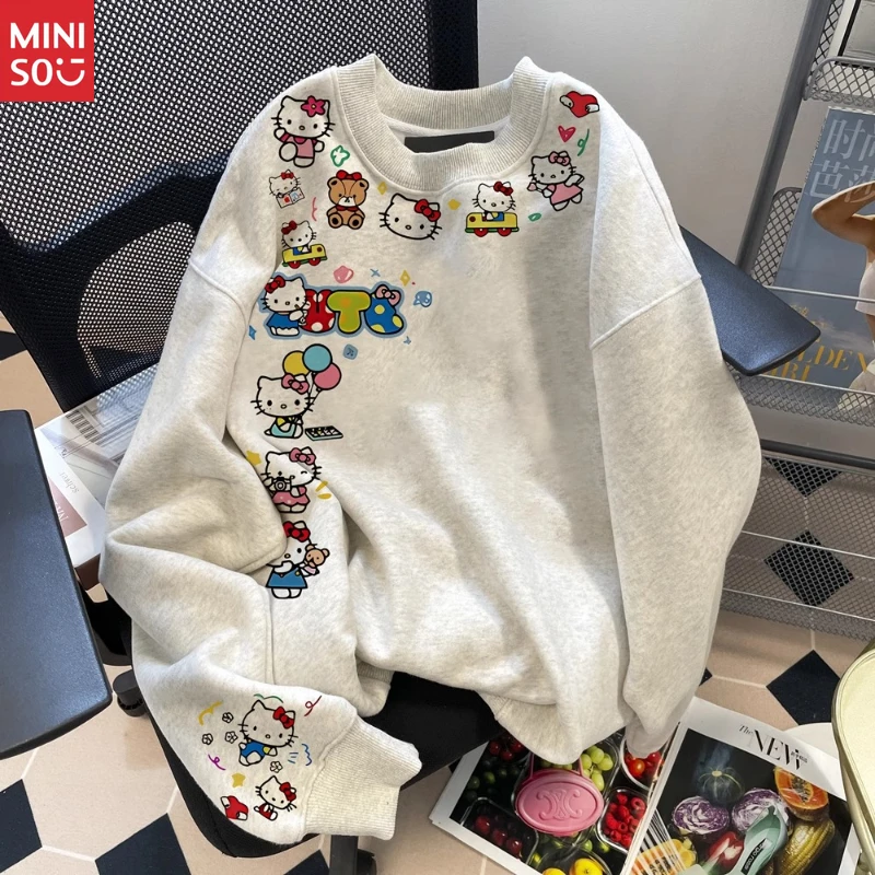 

Hello Kitty Girls' Cotton Hoodie, Cute Long-Sleeve Top for Age-Defying Spring & Fall Style