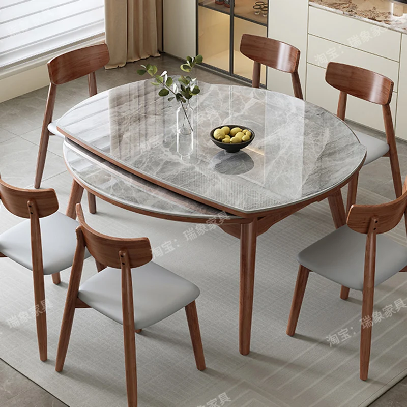Mesa de exhibición para sala de estar, mesa redonda única para fiesta, Camping, restaurante, centro de madera, Bistro, Tavolo Da Pranzo, muebles de Patio