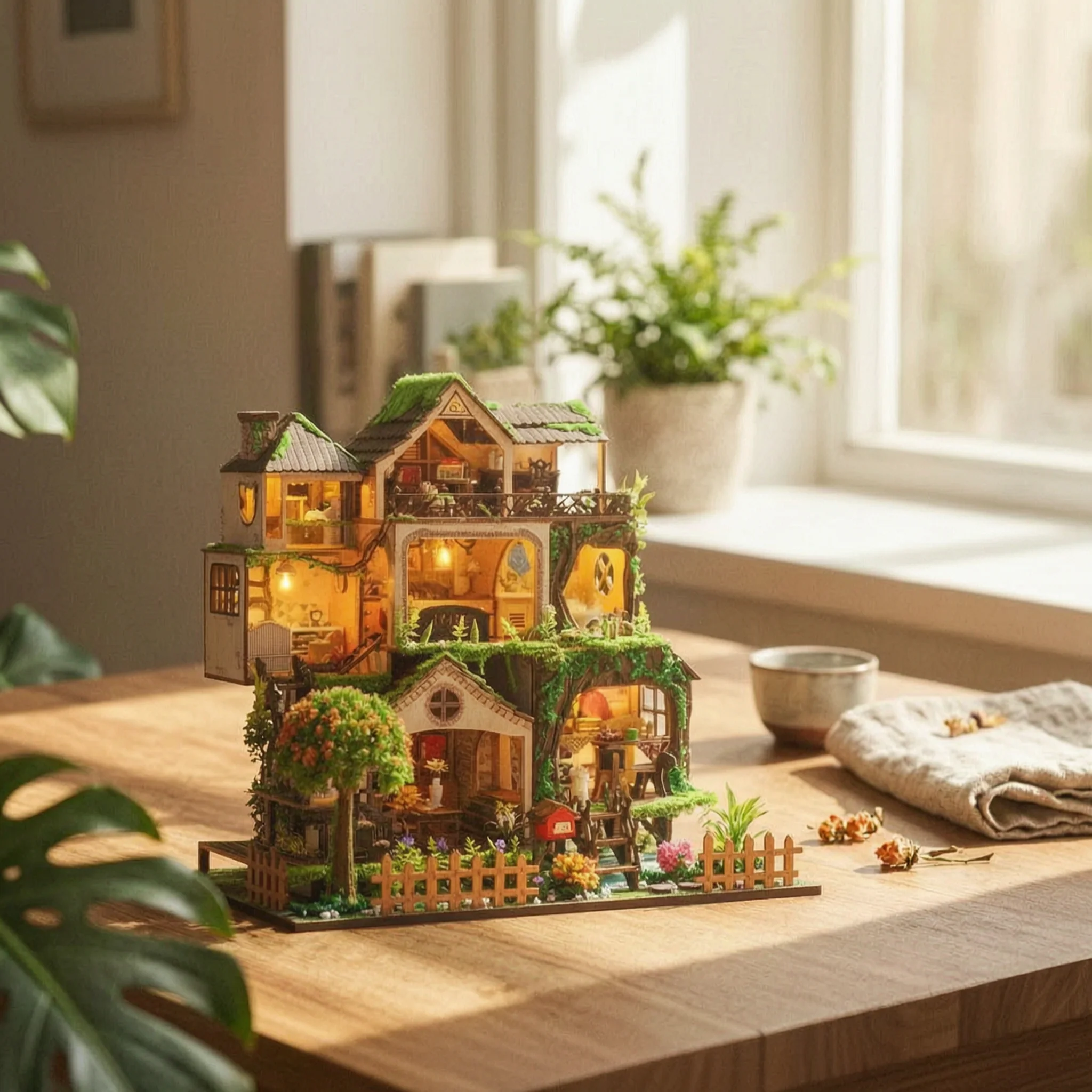 Model Kit Levels - DIY Miniature Dollhouse Kit Detailed DIY