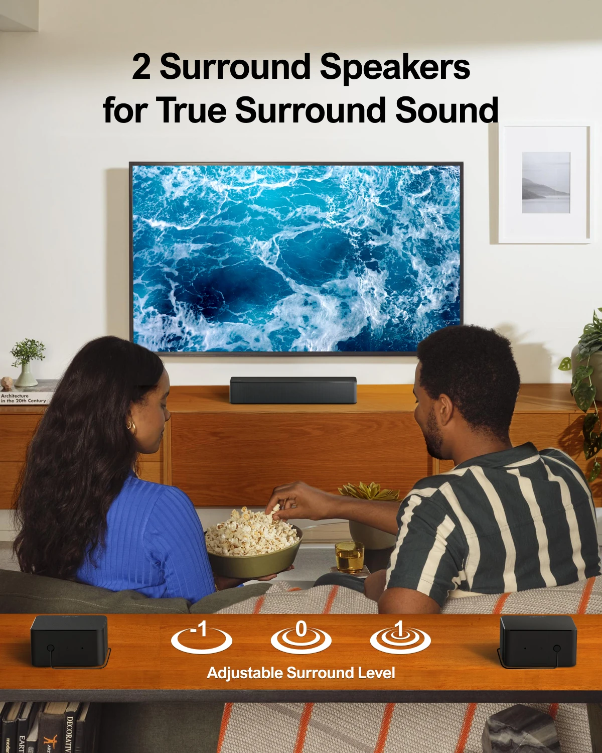 Imagem -04 - Barra de Som Ultimea 5.1 com Dolby Atmos Sistema de Som Surround 3d Barra de Som de tv com Subwoofer e Alto-falantes Traseiros Alto-falantes Bluetooth