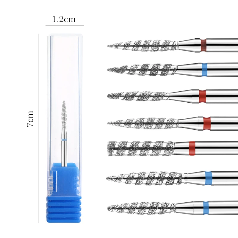 Tungsten Carbide Nail Drill Bit, Rodar Burr, Milling Nail Cutter Bits, Furadeira Elétrica para Manicure, Ferramentas Pedicure, 1Pc