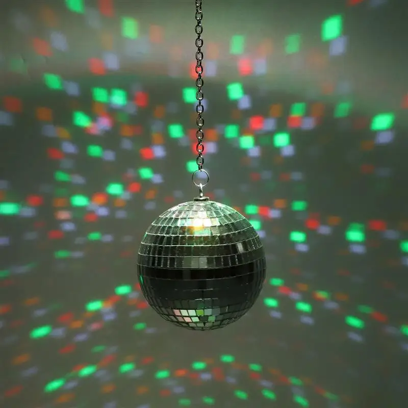 Large Rotating Party Disco Lamp Lights Hanging Decor For Parties Bar DJ Lighting Retro Reflective Home