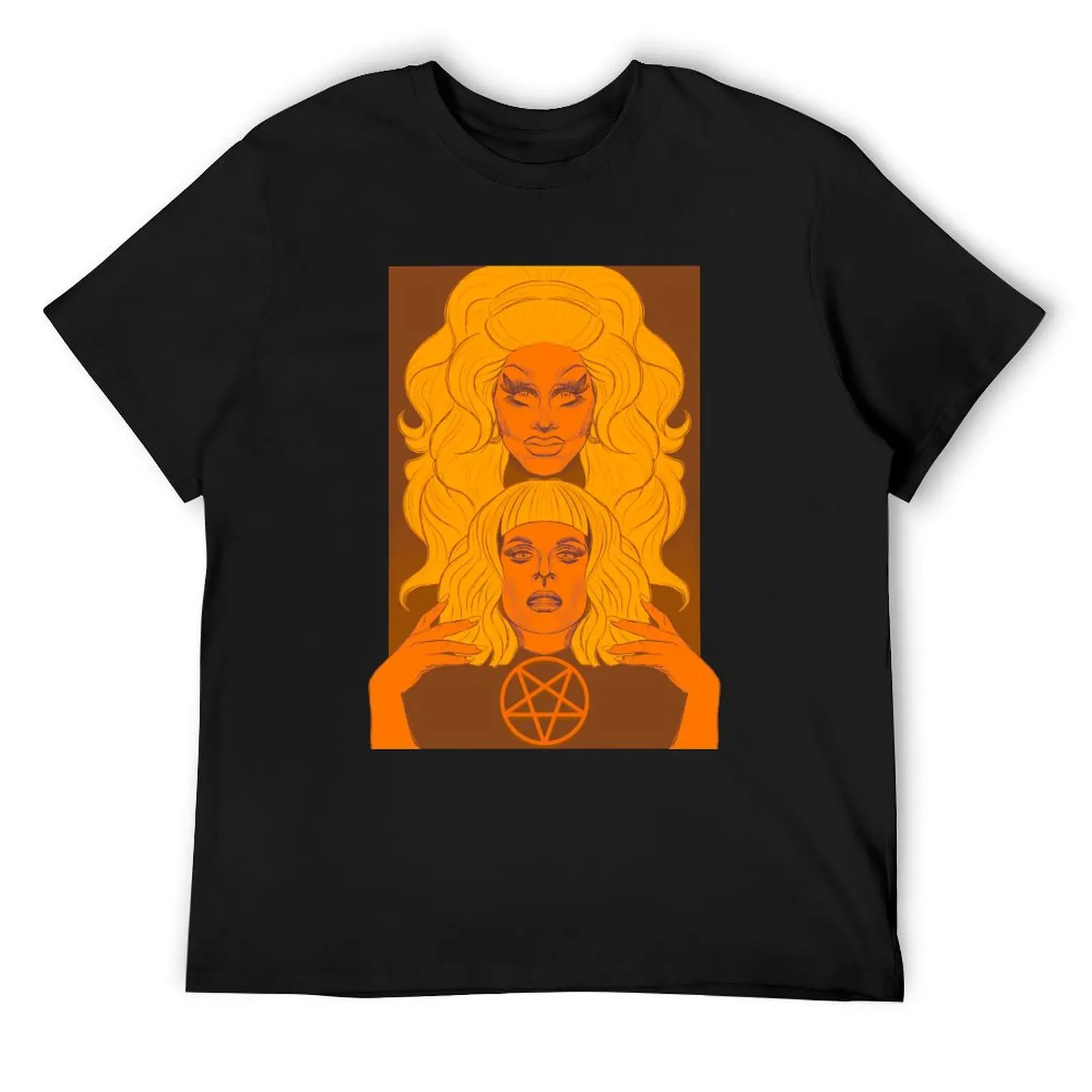 

Trixie and Katya Orange T-Shirt oversizeds Louboutins gifts for boyfriend mens t shirts casual stylish