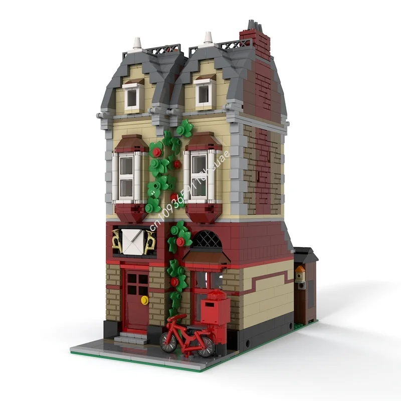1568 قطعة MOC وحدات مكتب البريد القديم وحدات نموذج اللبنات العمارة لتقوم بها بنفسك لعبة الإبداعية هدية الكريسماس الطوب الاطفال #2