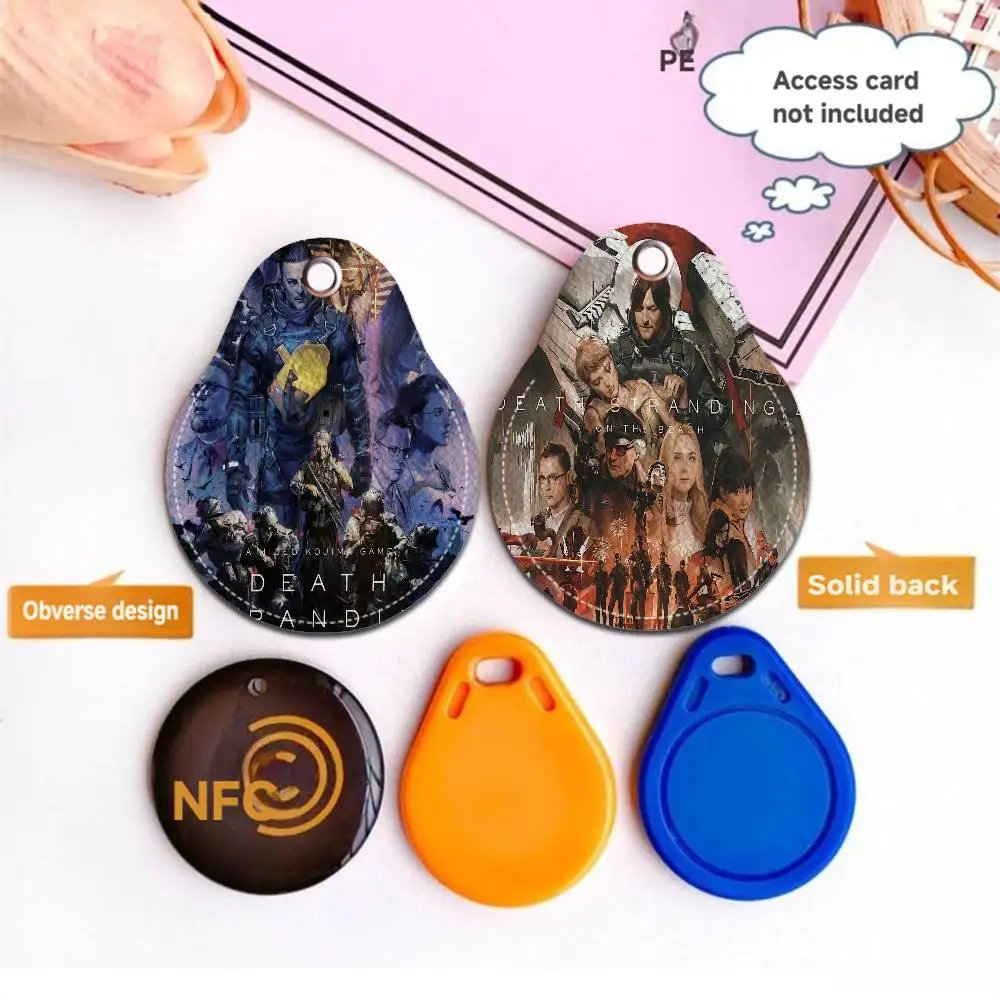 Video Game Death Stranding Waterdrop Aped N Acc Control Card Holder For Vehicles Public Transport Keychain Protective Cover