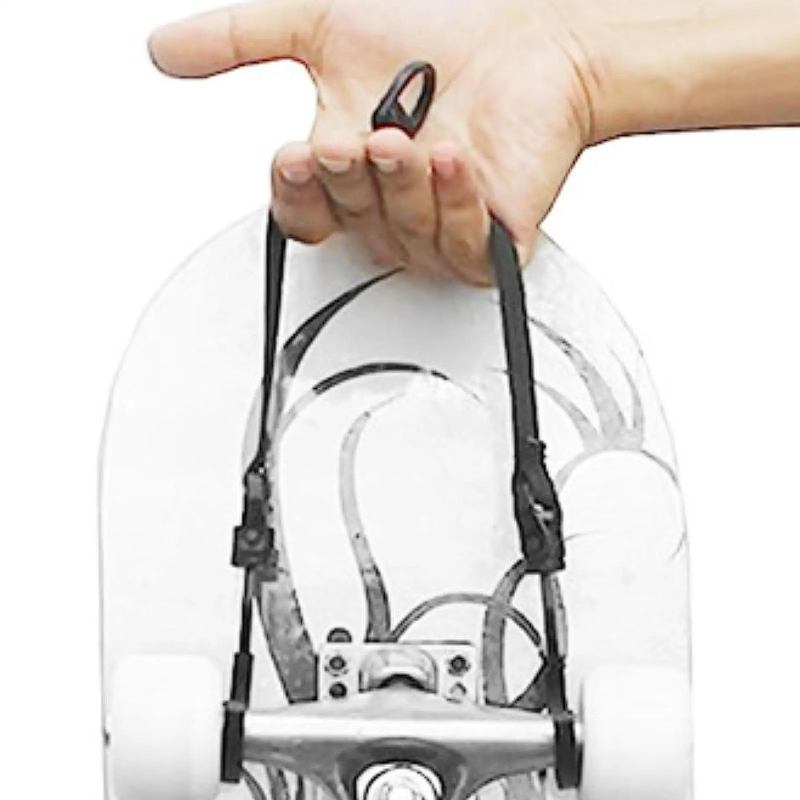 Support de planche à roulettes, sangle de crochet arrière de porte de planche de traîneau, sangle de suspension de Longboard robuste murale légère pour équipement