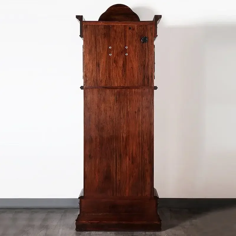 Solid wood mechanical floor clock imported movement table clock villa music