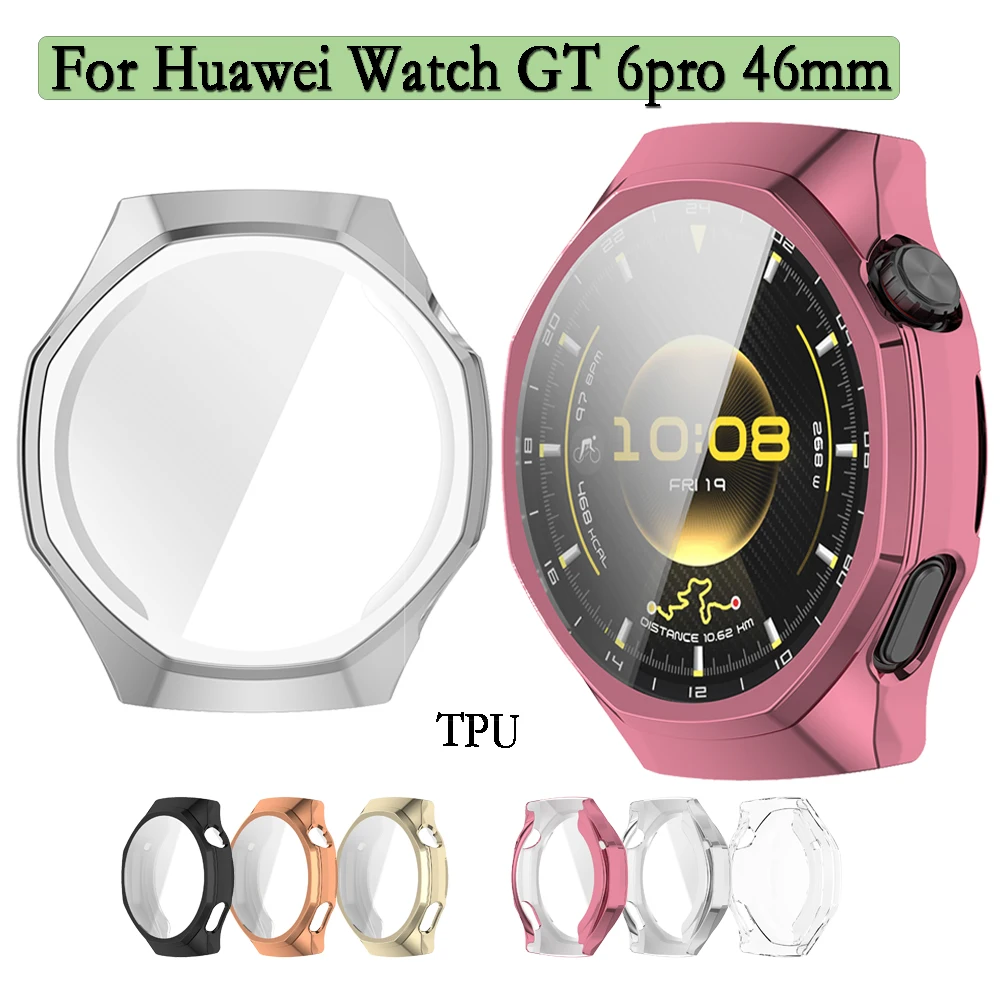Для Huawei Watch GT 6pro 46 мм чехол мягкий и гибкий ТПУ Защитная пленка для экрана прозрачная крышка Защитный корпус украшение для часов